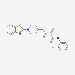molecular formula C21H21ClN4O3 B2959481 N1-((1-(benzo[d]oxazol-2-yl)piperidin-4-yl)methyl)-N2-(2-chlorophenyl)oxalamide CAS No. 1797732-42-3