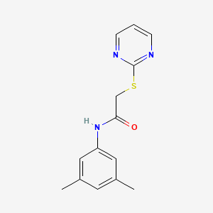 molecular formula C14H15N3OS B2959483 N-(3,5-dimethylphenyl)-2-(2-pyrimidinylsulfanyl)acetamide CAS No. 301194-05-8