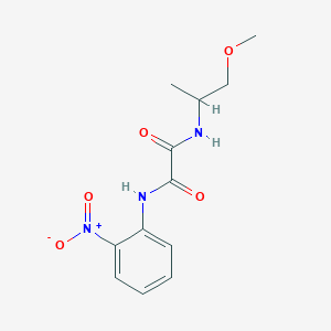 molecular formula C12H15N3O5 B2959507 N1-(1-methoxypropan-2-yl)-N2-(2-nitrophenyl)oxalamide CAS No. 899978-56-4