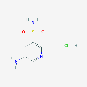 molecular formula C5H8ClN3O2S B2959515 5-Aminopyridine-3-sulfonamide hcl CAS No. 2230802-66-9