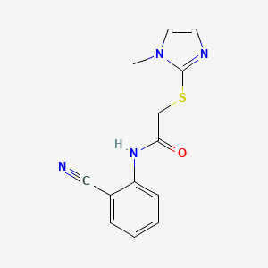 N-(2-cyanophenyl)-2-[(1-methyl-1H-imidazol-2-yl)sulfanyl]acetamide