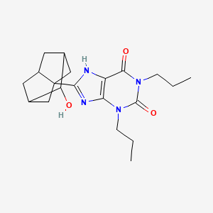 molecular formula C20H28N4O3 B2959548 Rolofylline metabolite M1-cis CAS No. 160943-06-6; 161167-65-3
