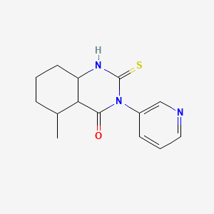 5-Methyl-3-(pyridin-3-yl)-2-sulfanylidene-1,2,3,4-tetrahydroquinazolin-4-one