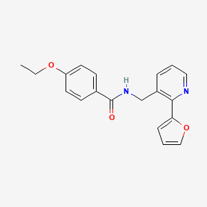 4-ethoxy-N-((2-(furan-2-yl)pyridin-3-yl)methyl)benzamide