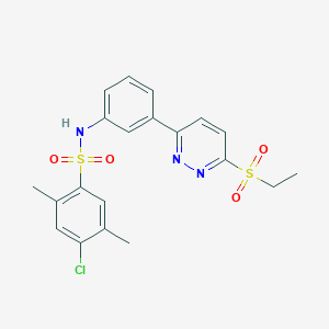 4-chloro-N-(3-(6-(ethylsulfonyl)pyridazin-3-yl)phenyl)-2,5-dimethylbenzenesulfonamide