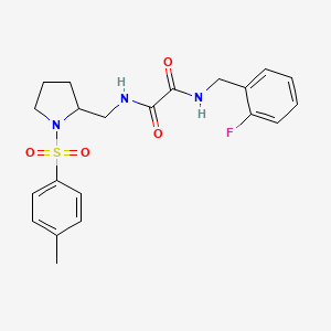 N1-(2-fluorobenzyl)-N2-((1-tosylpyrrolidin-2-yl)methyl)oxalamide