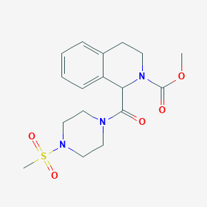 methyl 1-(4-(methylsulfonyl)piperazine-1-carbonyl)-3,4-dihydroisoquinoline-2(1H)-carboxylate