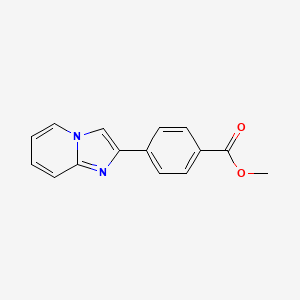 molecular formula C15H12N2O2 B2959563 methyl 4-imidazo[1,2-a]pyridin-2-ylbenzoate CAS No. 1493849-91-4