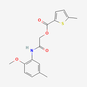 [(2-Methoxy-5-methylphenyl)carbamoyl]methyl 5-methylthiophene-2-carboxylate
