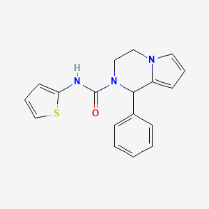 1-phenyl-N-(thiophen-2-yl)-3,4-dihydropyrrolo[1,2-a]pyrazine-2(1H)-carboxamide