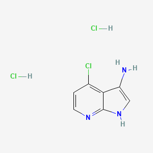4-chloro-1H-pyrrolo[2,3-b]pyridin-3-amine dihydrochloride