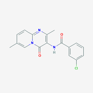 3-chloro-N-(2,7-dimethyl-4-oxo-4H-pyrido[1,2-a]pyrimidin-3-yl)benzamide