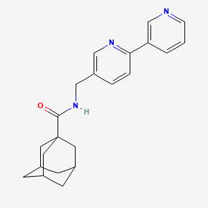 (3r,5r,7r)-N-([2,3'-bipyridin]-5-ylmethyl)adamantane-1-carboxamide