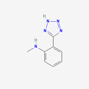 molecular formula C8H9N5 B2959589 N-methyl-2-(1H-1,2,3,4-tetrazol-5-yl)aniline CAS No. 1513374-36-1