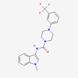 N-(1-methyl-1H-indol-3-yl)-4-(3-(trifluoromethyl)phenyl)piperazine-1-carboxamide