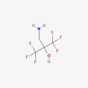 molecular formula C4H5F6NO B2959593 3-Amino-1,1,1-trifluoro-2-(trifluoromethyl)propan-2-ol CAS No. 64139-78-2