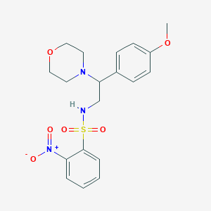 N-(2-(4-methoxyphenyl)-2-morpholinoethyl)-2-nitrobenzenesulfonamide