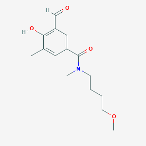 3-Formyl-4-hydroxy-N-(4-methoxybutyl)-N,5-dimethylbenzamide