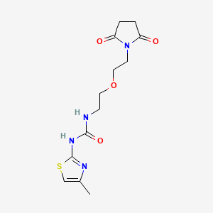 1-(2-(2-(2,5-Dioxopyrrolidin-1-yl)ethoxy)ethyl)-3-(4-methylthiazol-2-yl)urea