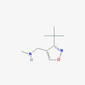 1-(3-Tert-butyl-1,2-oxazol-4-yl)-N-methylmethanamine
