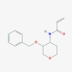 N-(3-Phenylmethoxyoxan-4-yl)prop-2-enamide