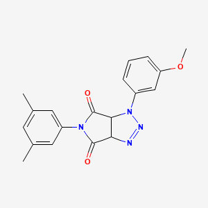 molecular formula C19H18N4O3 B2959638 5-(3,5-dimethylphenyl)-1-(3-methoxyphenyl)-1,6a-dihydropyrrolo[3,4-d][1,2,3]triazole-4,6(3aH,5H)-dione CAS No. 1172717-47-3