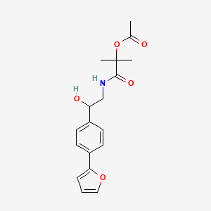 1-({2-[4-(Furan-2-yl)phenyl]-2-hydroxyethyl}carbamoyl)-1-methylethyl acetate