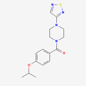 1-[4-(Propan-2-yloxy)benzoyl]-4-(1,2,5-thiadiazol-3-yl)piperazine
