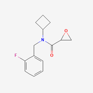 N-Cyclobutyl-N-[(2-fluorophenyl)methyl]oxirane-2-carboxamide