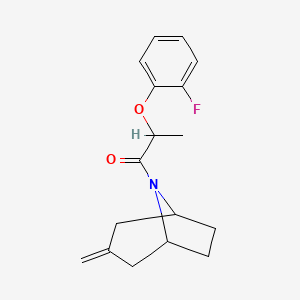 2-(2-fluorophenoxy)-1-((1R,5S)-3-methylene-8-azabicyclo[3.2.1]octan-8-yl)propan-1-one