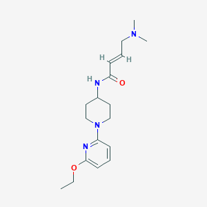 (E)-4-(Dimethylamino)-N-[1-(6-ethoxypyridin-2-yl)piperidin-4-yl]but-2-enamide