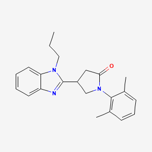 1-(2,6-Dimethylphenyl)-4-(1-propylbenzimidazol-2-yl)pyrrolidin-2-one