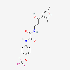 N1-(3-(2,5-dimethylfuran-3-yl)-3-hydroxypropyl)-N2-(4-(trifluoromethoxy)phenyl)oxalamide