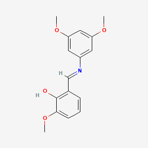 2-{(E)-[(3,5-dimethoxyphenyl)imino]methyl}-6-methoxyphenol