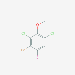 2-Bromo-3,5-dichloro-1-fluoro-4-methoxybenzene