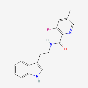 3-fluoro-N-[2-(1H-indol-3-yl)ethyl]-5-methylpyridine-2-carboxamide