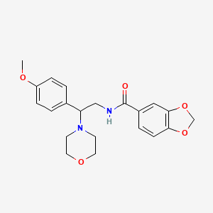 N-(2-(4-methoxyphenyl)-2-morpholinoethyl)benzo[d][1,3]dioxole-5-carboxamide
