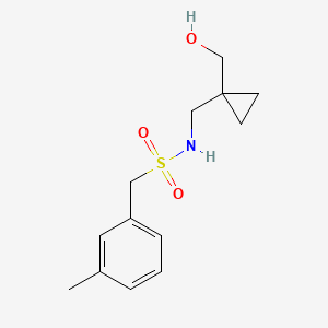 molecular formula C13H19NO3S B2959717 N-((1-(hydroxymethyl)cyclopropyl)methyl)-1-(m-tolyl)methanesulfonamide CAS No. 1323294-06-9