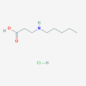 3-(Pentylamino)propanoic acid;hydrochloride