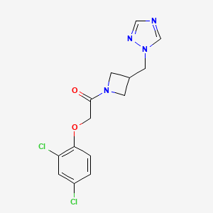 1-(3-((1H-1,2,4-triazol-1-yl)methyl)azetidin-1-yl)-2-(2,4-dichlorophenoxy)ethan-1-one