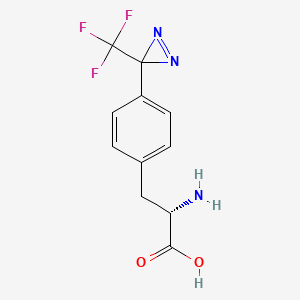 molecular formula C11H10F3N3O2 B2959762 L-Phenylalanine, 4-[3-(trifluoromethyl)-3H-diazirin-3-yl]- CAS No. 92367-16-3