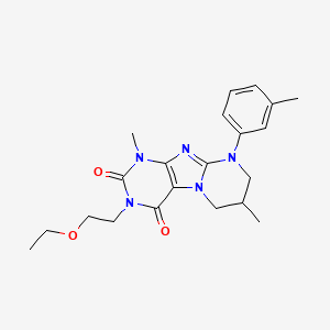 3-(2-ethoxyethyl)-1,7-dimethyl-9-(3-methylphenyl)-7,8-dihydro-6H-purino[7,8-a]pyrimidine-2,4-dione