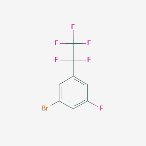 1-Bromo-3-fluoro-5-(1,1,2,2,2-pentafluoroethyl)benzene