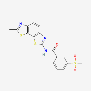 N-(7-methylbenzo[1,2-d:4,3-d']bis(thiazole)-2-yl)-3-(methylsulfonyl)benzamide