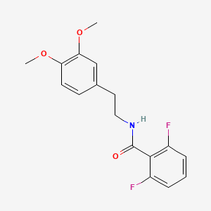 molecular formula C17H17F2NO3 B2959778 N-[2-(3,4-dimethoxyphenyl)ethyl]-2,6-difluorobenzamide CAS No. 1024171-24-1