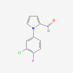 1-(3-chloro-4-fluorophenyl)-1H-pyrrole-2-carbaldehyde