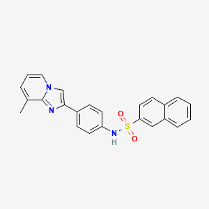 N-(4-(8-methylimidazo[1,2-a]pyridin-2-yl)phenyl)naphthalene-2-sulfonamide