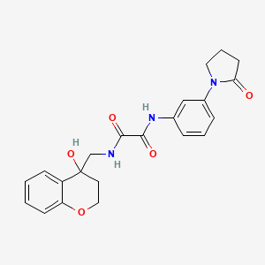 N1-((4-hydroxychroman-4-yl)methyl)-N2-(3-(2-oxopyrrolidin-1-yl)phenyl)oxalamide
