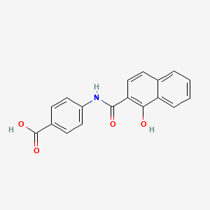 molecular formula C18H13NO4 B2959843 4-{[(1-羟基萘-2-基)羰基]氨基}苯甲酸 CAS No. 439094-47-0
