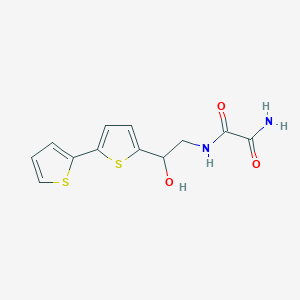 molecular formula C12H12N2O3S2 B2959860 N'-(2-{[2,2'-bithiophene]-5-yl}-2-hydroxyethyl)ethanediamide CAS No. 2097888-65-6